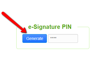 E-signature generator